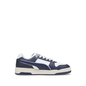 PUMA Mens White Padded Slipstream Round Toe Wedge Leather Sneakers Shoes 10